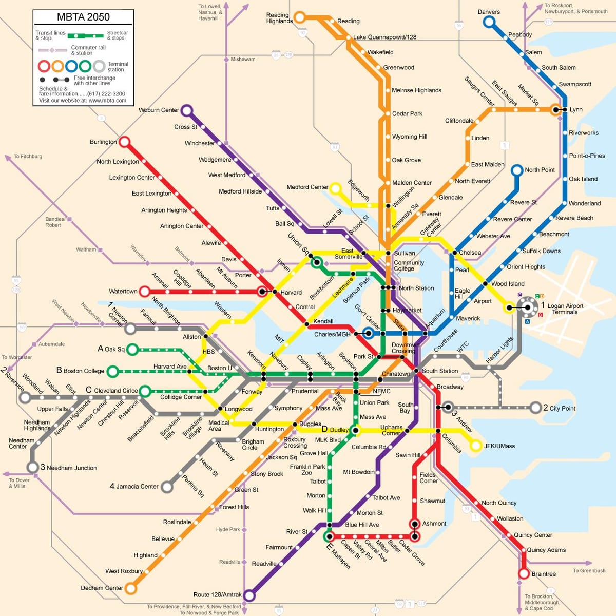 Boston transpò piblik kat jeyografik