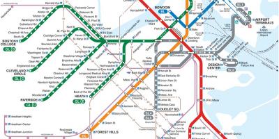 Boston zòn nan metro kat jeyografik