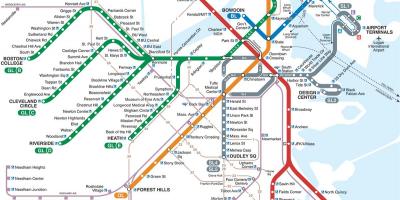 Boston estasyon tren a kat jeyografik