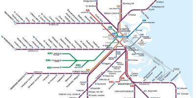 Commuter rail kat jeyografik Boston